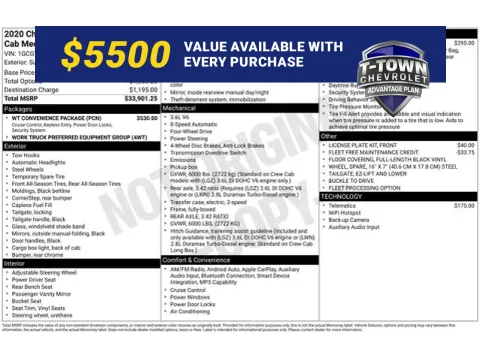 White 2020 Chevrolet Colorado Work Truck for sale in Tulsa, OK