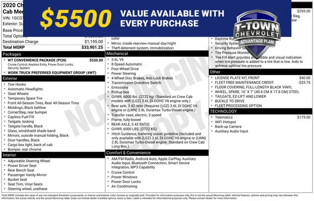 White 2020 Chevrolet Colorado Work Truck for sale in Tulsa, OK