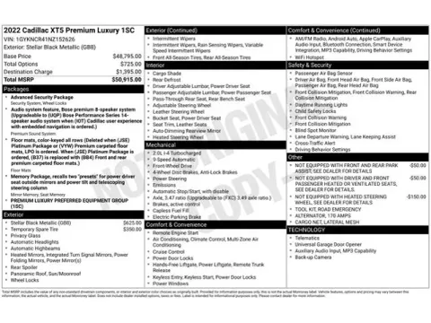 Another view of 2022 Cadillac XT5 Premium Luxury for sale in Tulsa, OK at Jim Norton T-Town Chevrolet