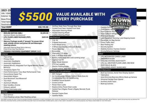 White 2021 Chevrolet Traverse Premier for sale in Tulsa, OK