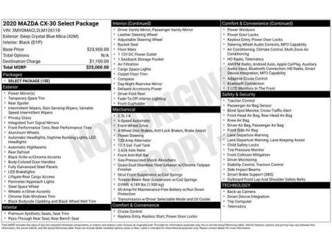 Another view of 2020 Mazda CX-30 Select for sale in Tulsa, OK at Jim Norton T-Town Chevrolet