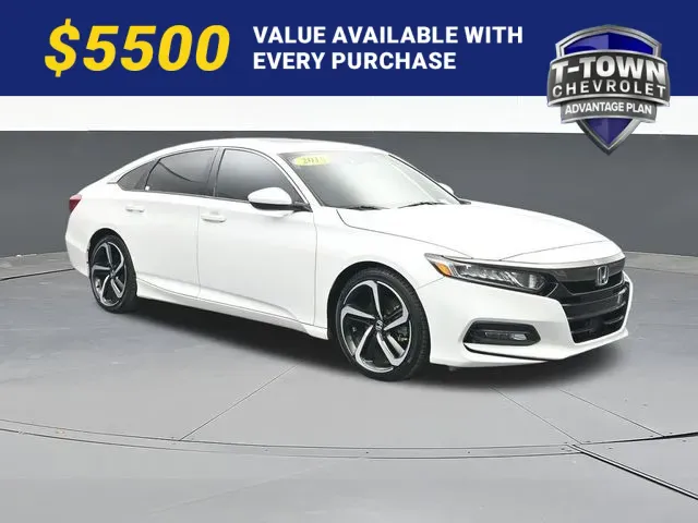 White 2018 Honda Accord Sport 2.0T for sale in Tulsa, OK