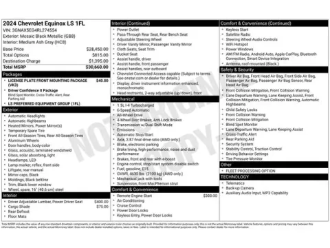 Another view of 2024 Chevrolet Equinox LS for sale in Tulsa, OK at Jim Norton T-Town Chevrolet