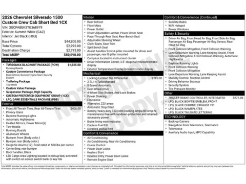 Photos of 2026 Chevrolet Silverado 1500 Custom for sale in Tulsa, OK at Jim Norton T-Town Chevrolet