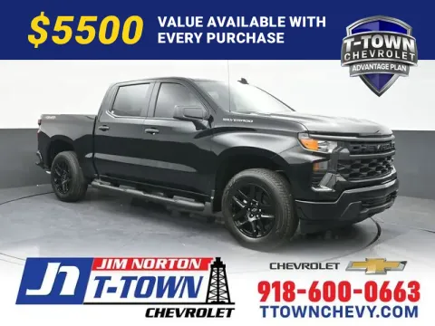 Black 2026 Chevrolet Silverado 1500 Custom for sale in Tulsa, OK
