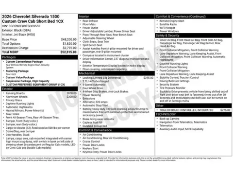 Photos of 2026 Chevrolet Silverado 1500 Custom for sale in Tulsa, OK at Jim Norton T-Town Chevrolet