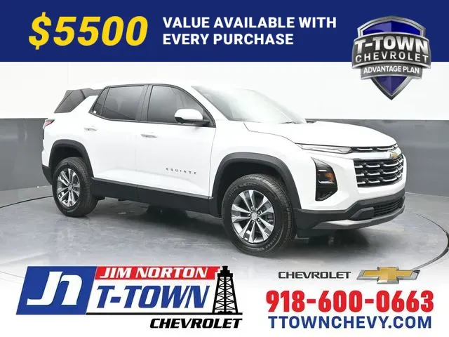 White 2026 Chevrolet Equinox LT for sale in Tulsa, OK
