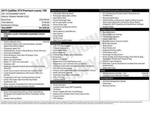 Another view of 2019 Cadillac XT4 Premium Luxury for sale in Tulsa, OK at Jim Norton T-Town Chevrolet