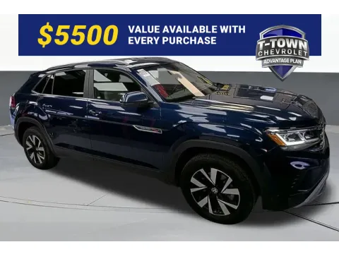 Blue 2022 Volkswagen Atlas Cross Sport 2.0T SE for sale in Tulsa, OK
