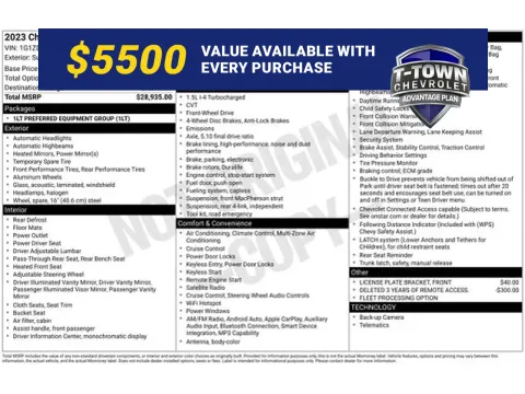 White 2023 Chevrolet Malibu LT for sale in Tulsa, OK