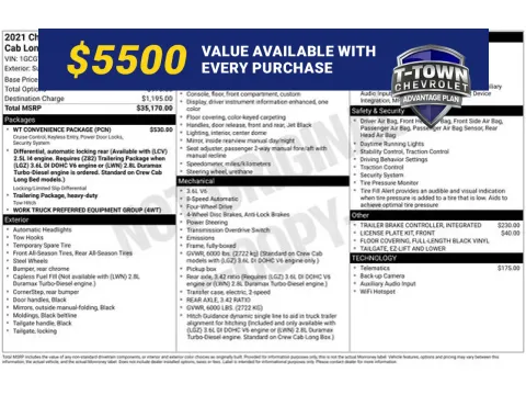 White 2021 Chevrolet Colorado Work Truck for sale in Tulsa, OK