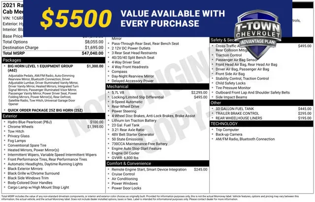 2021 RAM 1500 Big Horn/Lone Star Quad Cab 6'4's photo