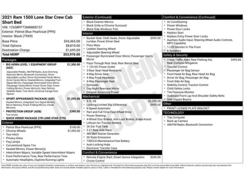 Another view of 2021 Ram 1500 Big Horn/Lone Star for sale in Tulsa, OK at Jim Norton T-Town Chevrolet