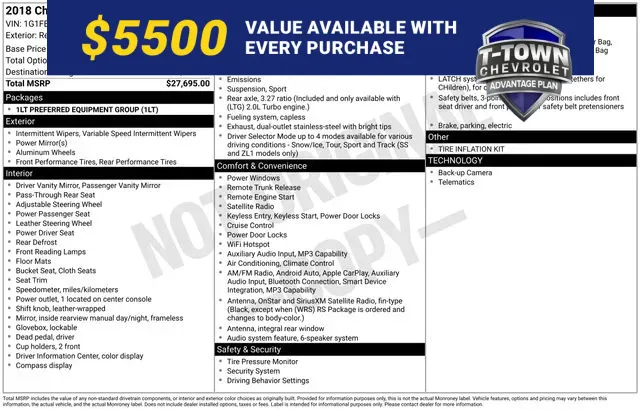 Red 2018 Chevrolet Camaro 1LT for sale in Tulsa, OK