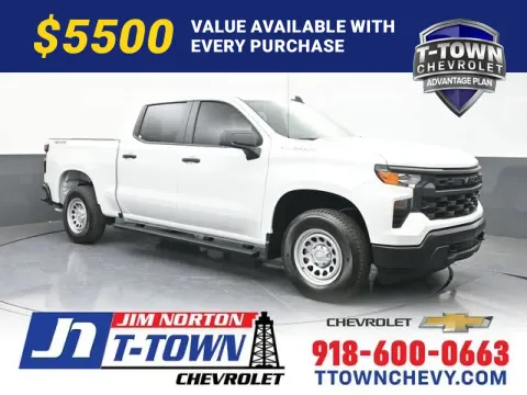 White 2026 Chevrolet Silverado 1500 WT for sale in Tulsa, OK