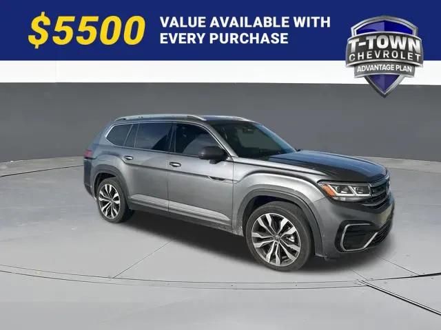 Black 2021 Volkswagen Atlas 3.6L V6 SEL Premium R-Line for sale in Tulsa, OK