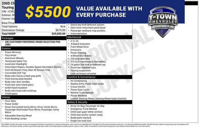 2005 Chrysler Sebring's photo