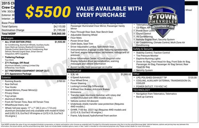 2015 Chevrolet Silverado 1500 LT 4X4 Crew Cab Short Box's photo