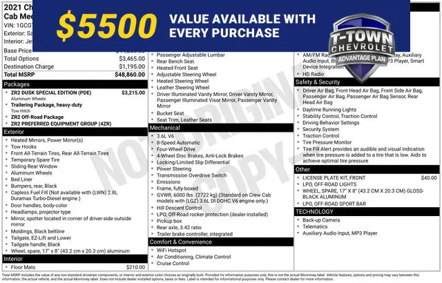 Beige 2021 Chevrolet Colorado ZR2 for sale in Tulsa, OK