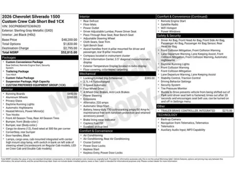 Photos of 2026 Chevrolet Silverado 1500 Custom for sale in Tulsa, OK at Jim Norton T-Town Chevrolet