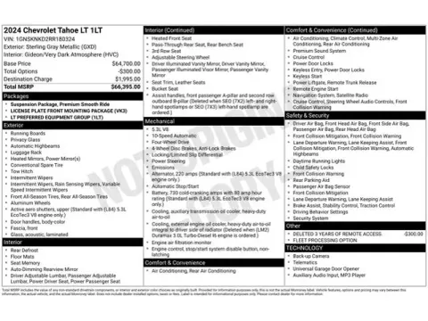 Another view of 2024 Chevrolet Tahoe LT for sale in Tulsa, OK at Jim Norton T-Town Chevrolet