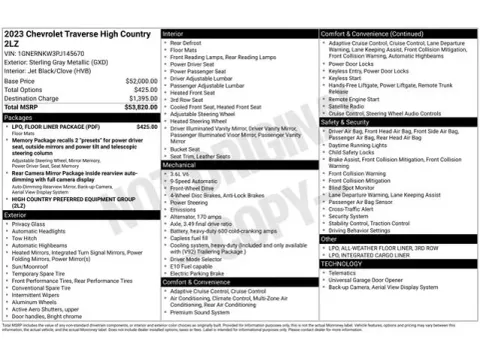 Another view of 2023 Chevrolet Traverse High Country for sale in Tulsa, OK at Jim Norton T-Town Chevrolet