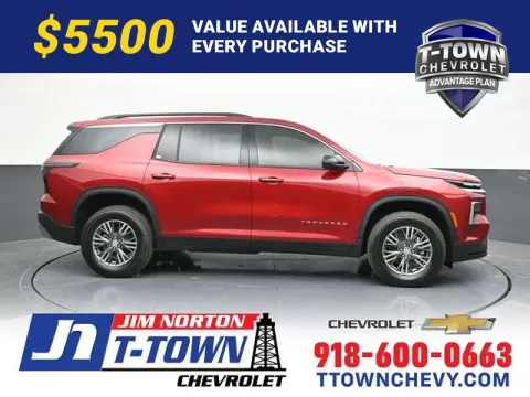 Red 2026 Chevrolet Traverse LT for sale in Tulsa, OK