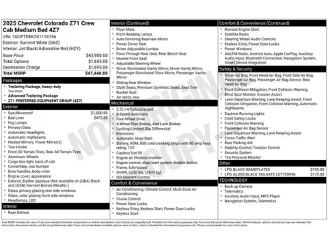 Photos of 2025 Chevrolet Colorado Z71 for sale in Tulsa, OK at Jim Norton T-Town Chevrolet