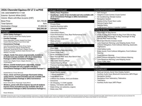 Photos of 2026 Chevrolet Equinox EV LT for sale in Tulsa, OK at Jim Norton T-Town Chevrolet