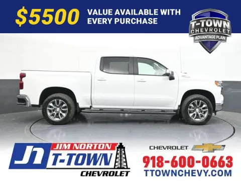 White 2026 Chevrolet Silverado 1500 LT for sale in Tulsa, OK