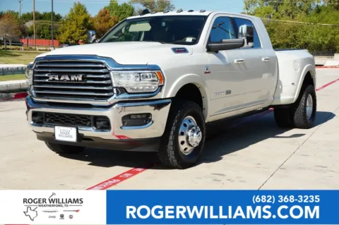 White 2022 Ram 3500 Longhorn for sale in Weatherford, TX
