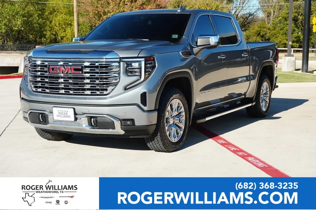 Gray 2025 GMC Sierra 1500 Denali for sale in Weatherford, TX