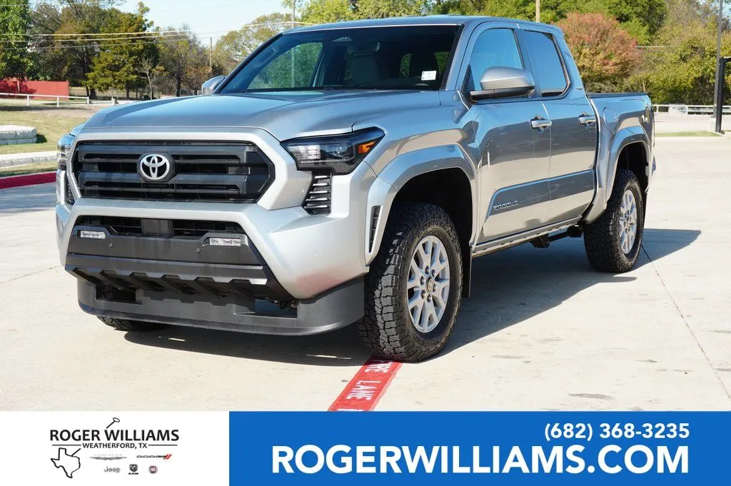 Silver 2024 Toyota Tacoma SR5 for sale in Weatherford, TX