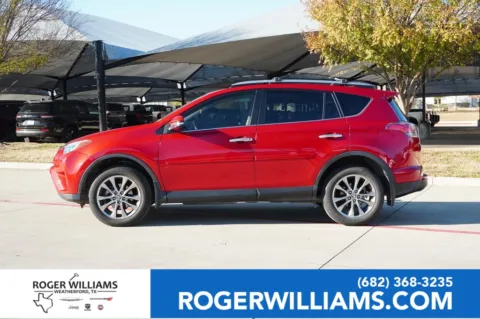 Red 2017 Toyota RAV4 Limited for sale in Weatherford, TX