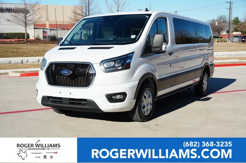 White 2023 Ford Transit Passenger Wagon XLT for sale in Weatherford, TX