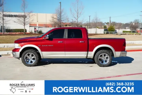 Red 2011 Ram 1500 Laramie for sale in Weatherford, TX