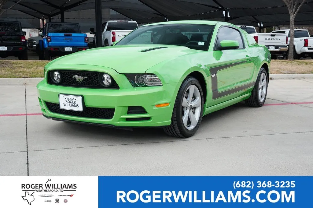 Green 2014 Ford Mustang GT Premium for sale in Weatherford, TX