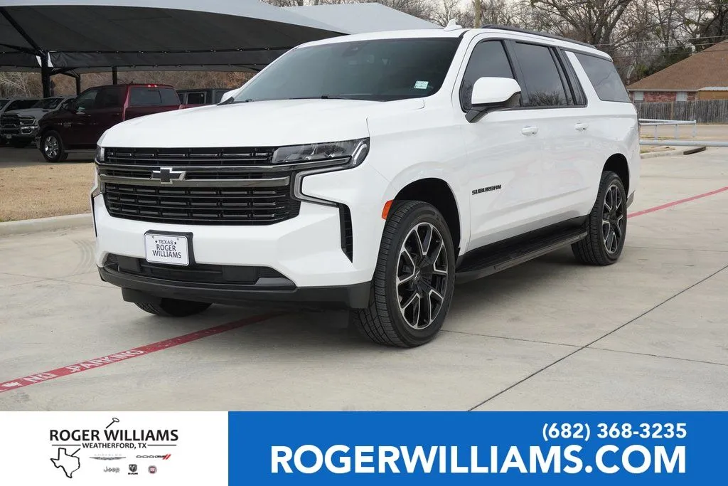 White 2021 Chevrolet Suburban RST for sale in Weatherford, TX