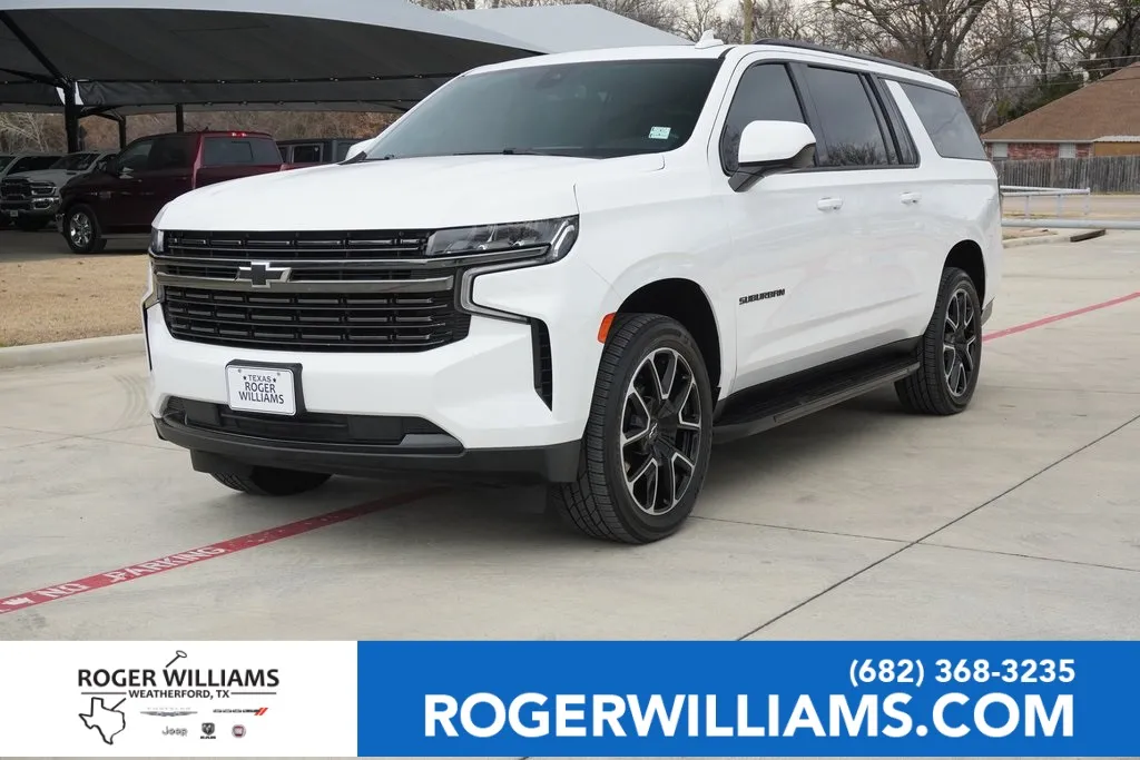 White 2021 Chevrolet Suburban RST for sale in Weatherford, TX