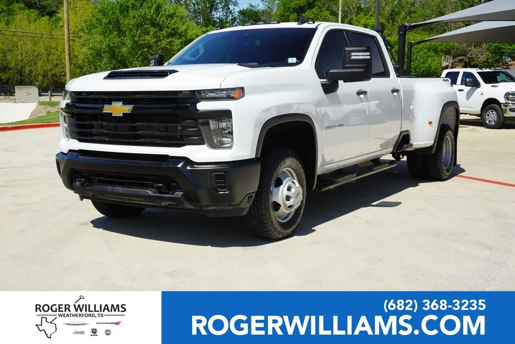 White 2024 Chevrolet Silverado 3500 HD Work Truck for sale in Weatherford, TX
