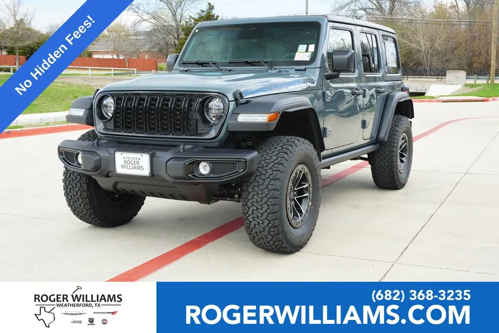 Blue 2026 Jeep Wrangler Willys for sale in Weatherford, TX