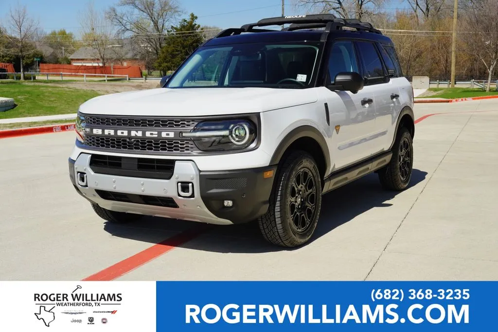 White 2025 Ford Bronco Sport Badlands for sale in Weatherford, TX