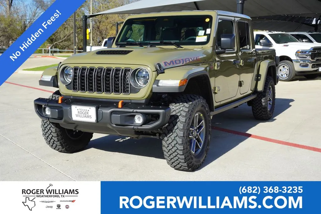 Green 2026 Jeep Gladiator Mojave X for sale in Weatherford, TX