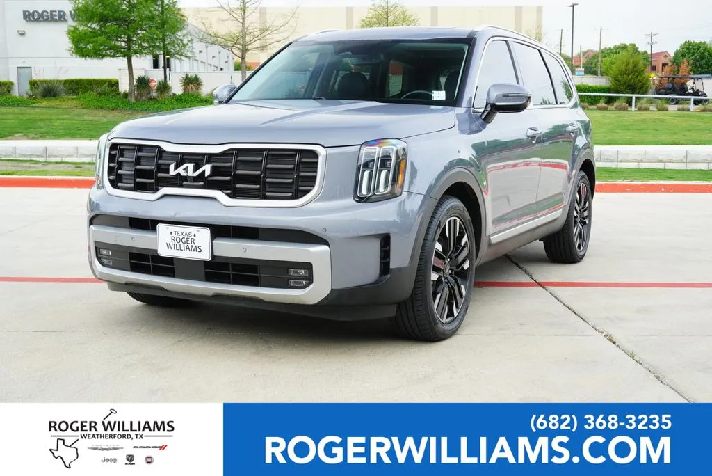 Silver 2023 Kia Telluride SX for sale in Weatherford, TX