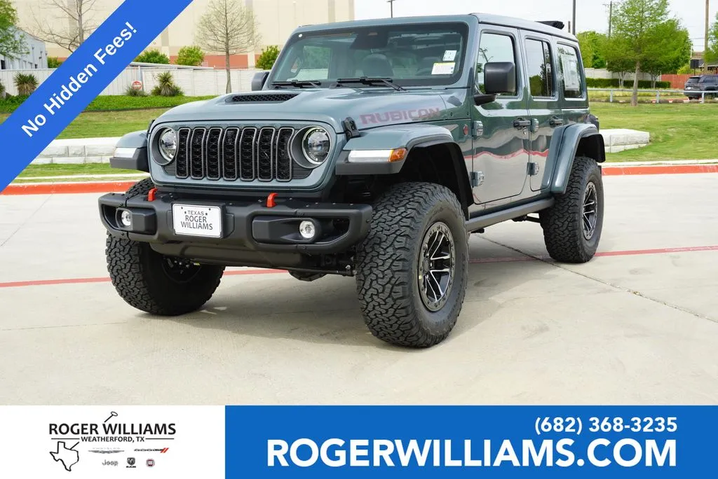 Blue 2026 Jeep Wrangler Rubicon X for sale in Weatherford, TX