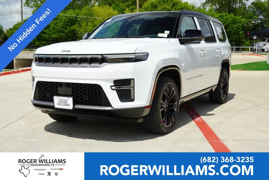 White 2026 Jeep Grand Wagoneer Summit Obsidian for sale in Weatherford, TX