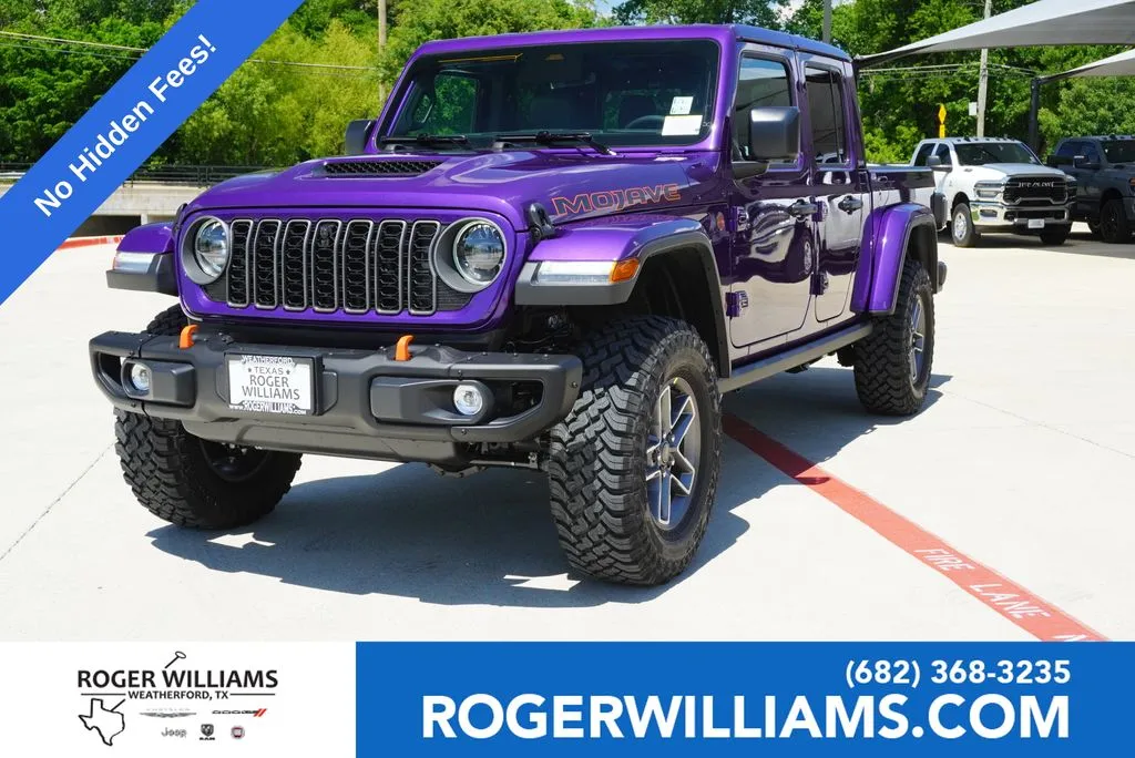 Purple 2026 Jeep Gladiator Mojave X for sale in Weatherford, TX