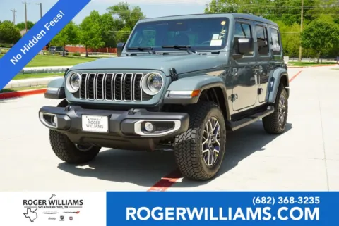 Blue 2026 Jeep Wrangler Sahara for sale in Weatherford, TX