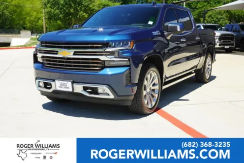 Blue 2019 Chevrolet Silverado 1500 High Country for sale in Weatherford, TX