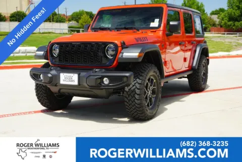 Red 2026 Jeep Wrangler Willys for sale in Weatherford, TX